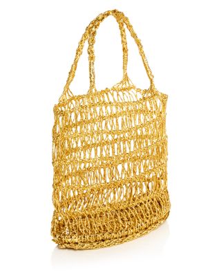 Woven Metallic Tote - Exclusive