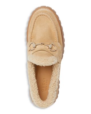 Women's Suede Horsebit Loafers