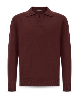 Knitted Merino Wool Polo Shirt
