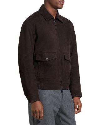 Aviator Relaxed Fit Suede Jacket