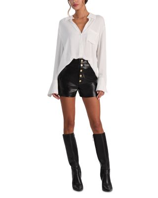 Baylor Faux Leather Shorts