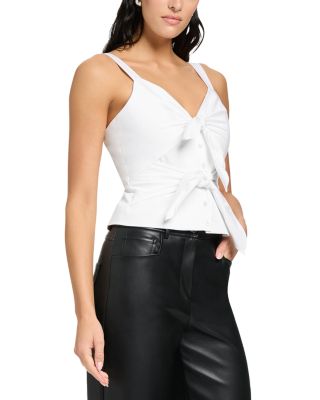 Dana Double Tie Front Top