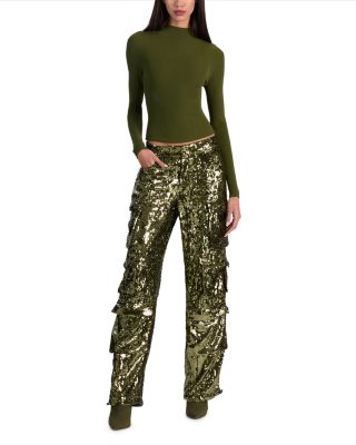 Olympia Mr Sequin Baggy Cargo Pants
