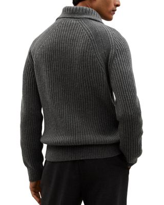 Half Zip Cashmere Funnel Sweater