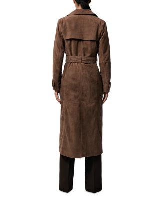 Suede Trench Coat