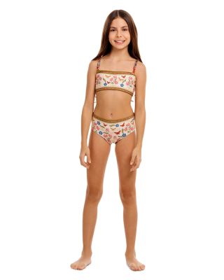 Girls' Sky Fiore Reversible Two Piece Swimsuit - Little Kid, Big Kid