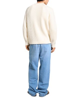 Cable Long Sleeve Crew Neck in Montana Wool