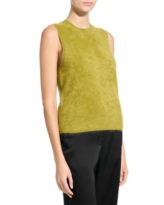 Brushed Crewneck Shell Top in Cashmere