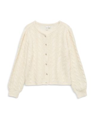 Gabrielle Long Sleeve O Neck Cardigan