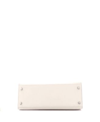 Kelly 28 Handbag Light Epsom with Palladium Hardware