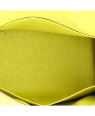 Kelly 28 Handbag Yellow Epsom with Gold Hardware