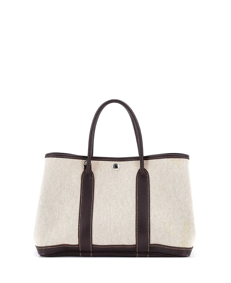 Pre-owned Pre-owned Hermes  Hermes 30 Garden Party Tote Toile And Leather