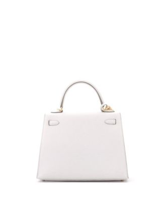 Kelly 25 Handbag Grey Epsom with Gold Hardware