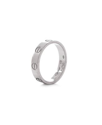  Love Wedding Band Ring 18K White Gold