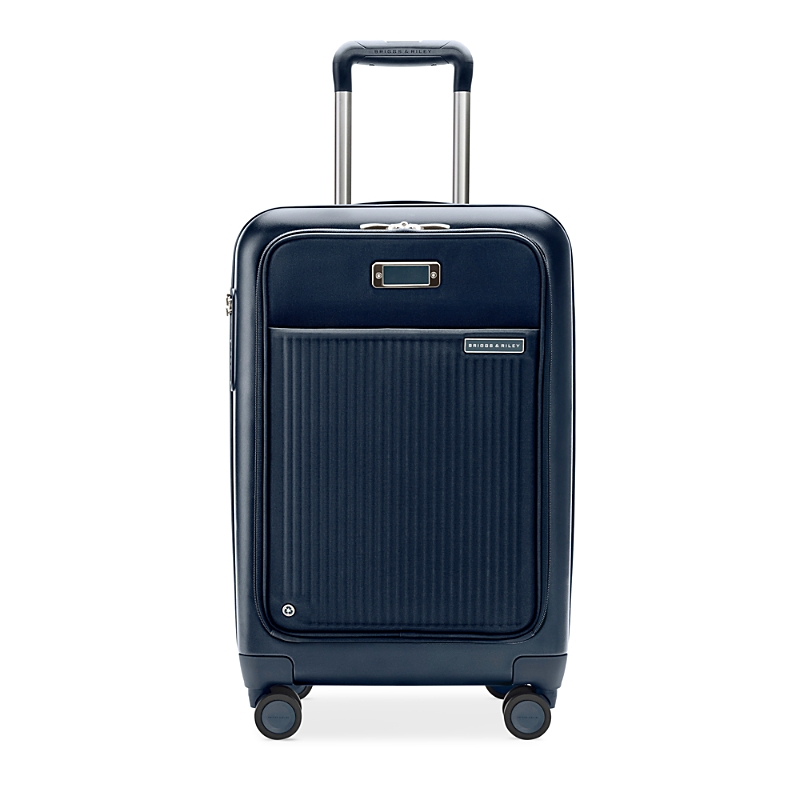 Briggs & Riley Essential Front Pocket Carry-on Expandable Spinner In Blue