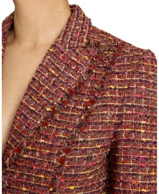 Trish Jacket with Fringe Detail in Luxury Tweed