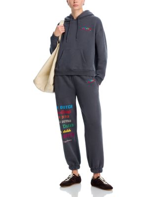 x Von Dutch Washed Fleece Embroidered Hoodie