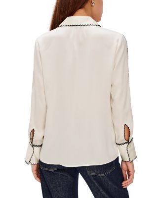 Aloise Long Sleeve Silk Top