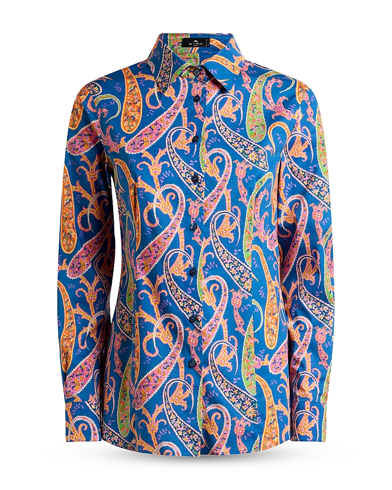 Etro Slim Fit Button Up Shirt In Multi