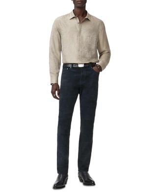 Vito Printed Long Sleeve Button Front Shirt