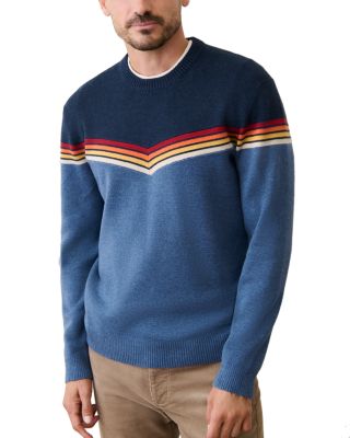 Chevron Varsity Crewneck Sweater