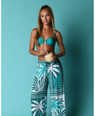 Patchwork Palms Beach Pant