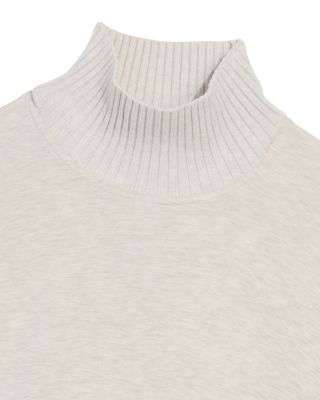 Dreamcloth Rib Mix Funnel Neck Sweater 