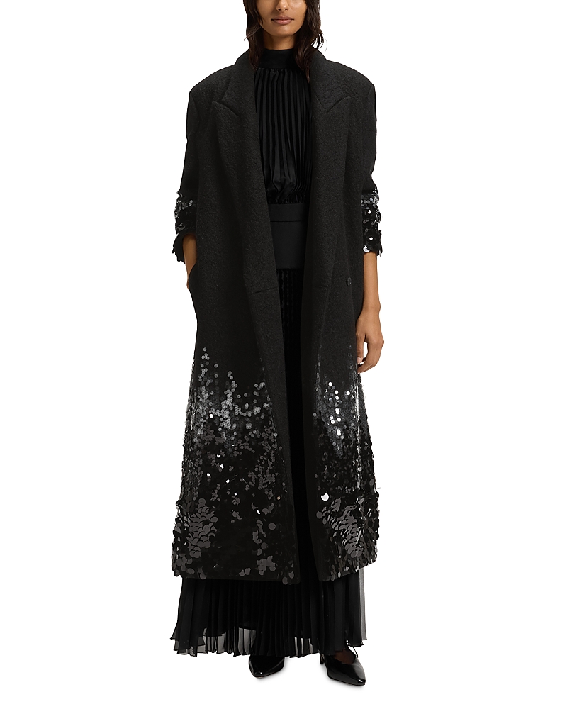 Hugo Boss Cascana Coat In Black