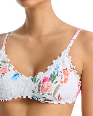 Smocked Bralette Bikini Top