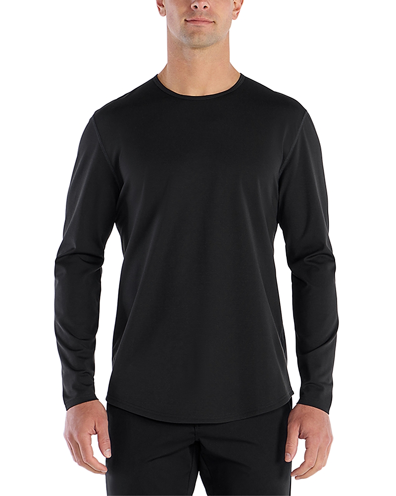 Bylt Basics Long Sleeve Crewneck Tee In Black