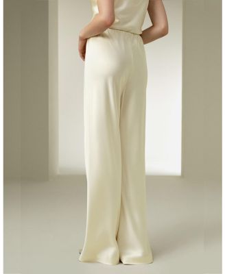 Full Bias Cut Silk Pants
