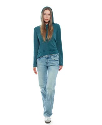  Double Peplum Drawsting Hoodie