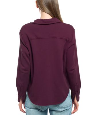  Button Front Sweatshirt