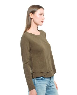  Long Sleeve Mock Layer Tee