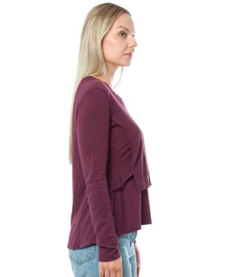  Asymmetric Hem & Body Seams Tee