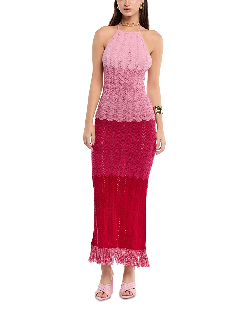 Capittana Cornelia Degrade Dress In Red