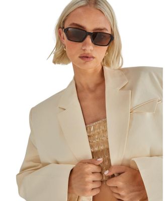  Twill Oversized Tailored Blazer