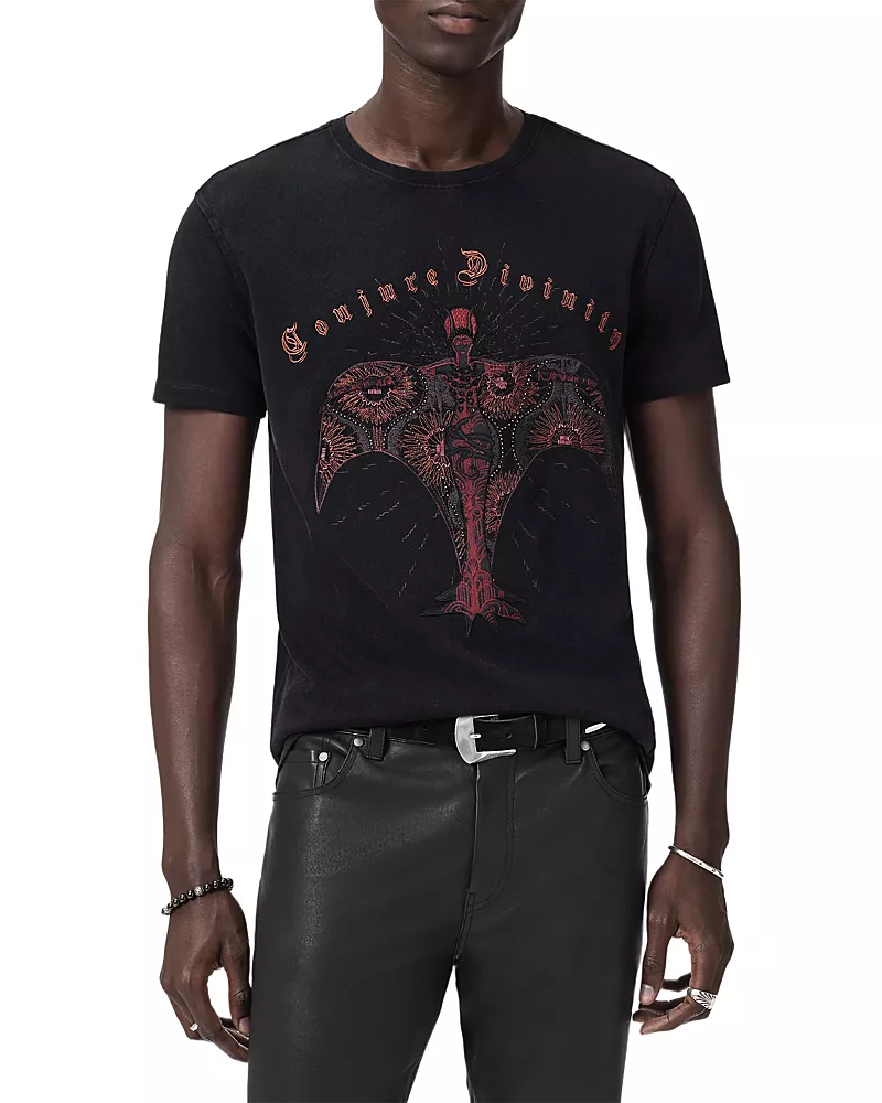 John Varvatos Deco Goddess Short Sleeve Graphic Tee