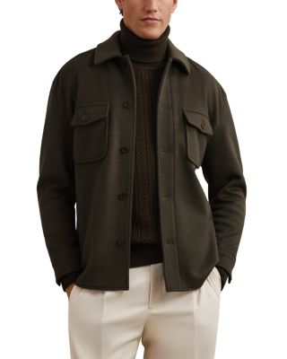 Liam Long Sleeve Button Front Overshirt