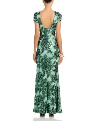 Floral Sequin Mesh Dress - Exclusive 