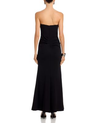 Strapless Scuba Crepe Dress - Exclusive 