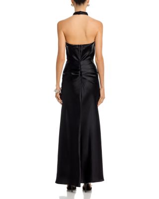 Draped Halter Gown - Exclusive