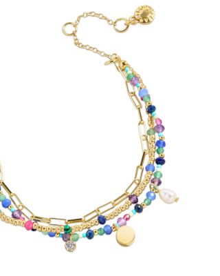 Semi Precious Stone Rowan Layered Bracelet