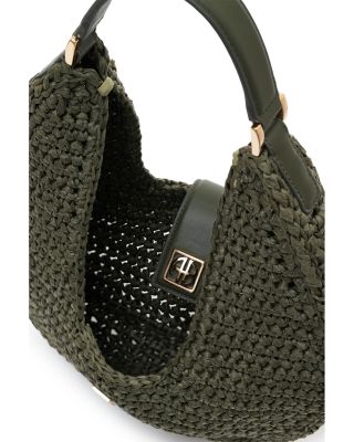 Lou Monogram Crocheted Shoulder Bag