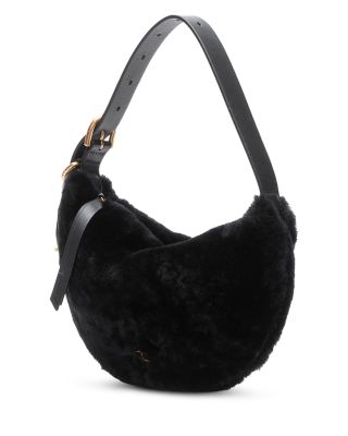 Mercer Small Shearling Hobo Bag