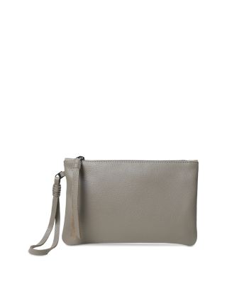 Slim Grained Leather Pochette