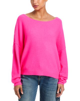 Boat Neck Drop Sleeve Sweater