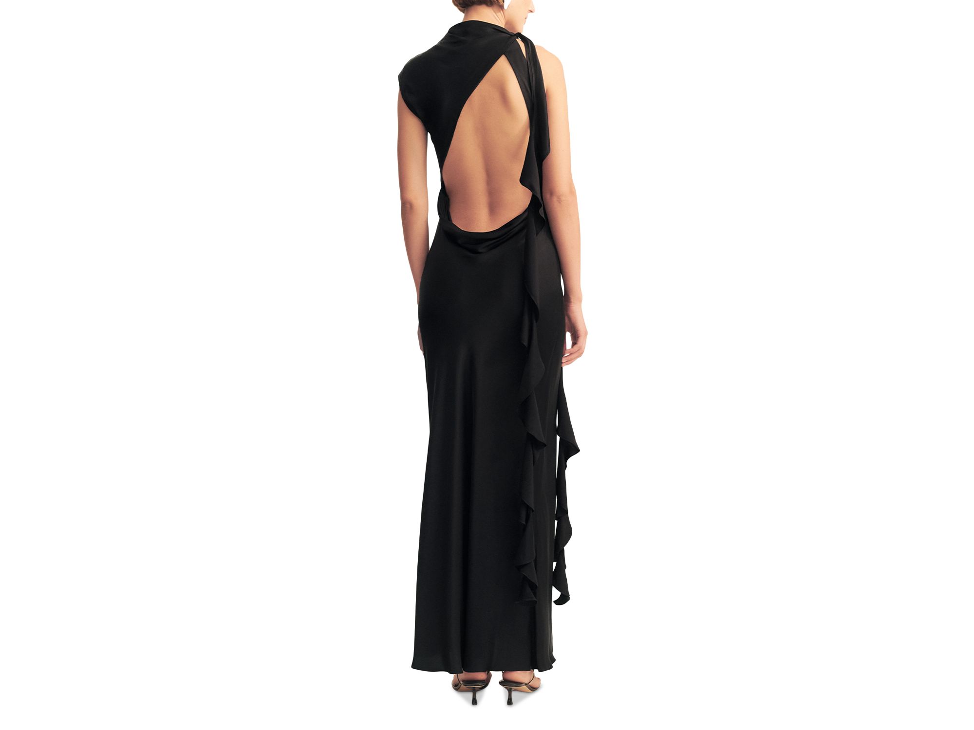 Agnes Draped Ruffled Dress — Image 5
