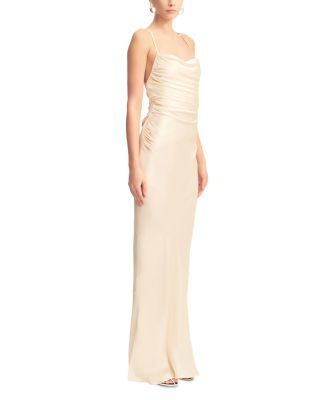 La Lune Lace Up Back Maxi Dress