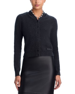 Wool Blend V Neck Cardigan Sweater